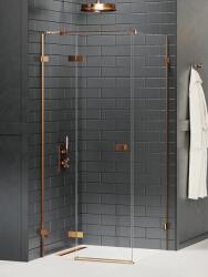 NEW TRENDY Avexa BRONZ egy ajtós szögletes zuhanykabin Méret: EXK-3573 120x110x200 1 B