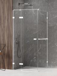 NEW TRENDY Avexa WHITE egy ajtós szögletes zuhanykabin törölközőtartóval Méret: EXK-2819 120X110X200 1 J