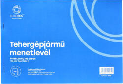 Bluering Tehergépjármű menetlevél A4, 100 lapos D. GEPJ. 21/UJ Bluering® (NYOMTDGEPJ21UJ) - irodaszerpiac