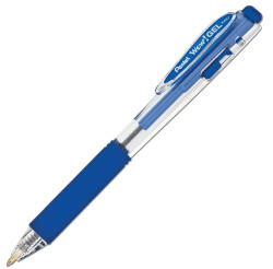Pentel Rollertoll zselés 0.35mm, háromszög fogózóna K437-C Pentel Wow, írásszín kék (K437C) - irodaszerpiac