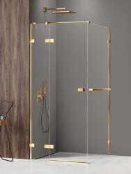 NEW TRENDY Avexa GOLD SHINE szögletes zuhanykabin törölközőtartóval Méret: EXK-3216 120x70x200 1 J
