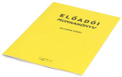 Nyomell Előadói munkakönyv 20lapos füzet C. 5230-58 (BR897886) - irodaszerpiac
