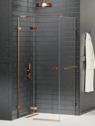 NEW TRENDY Avexa BRONZ szögletes zuhanykabin törölközőtartóval Méret: EXK-3618 100x80x200 1 B
