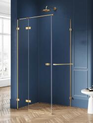 NEW TRENDY Avexa GOLD BRUSHED szögletes zuhanykabin törölközőtartóval Méret: EXK-3021 90x120x200 1 B