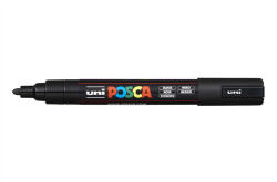 uni Dekormarker 1, 8-2, 5mm, Uni Posca PC-5M fekete (2UPC5MF) - irodaszerpiac
