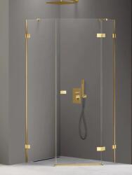 NEW TRENDY Avexa GOLD SHINE ötszögletű, aszimmetrikus kabin Méret: EXK-3850 100x80x200