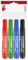 ICO Flipchart marker vízbázisú 3mm, kerek Artip11XXL, 4 klf. szín (9580069004) - irodaszerpiac
