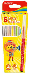 Keyroad Rostirón, filctoll készlet 2 mm 6 db/bliszter Keyroad vegyes színek (38483) - irodaszerpiac