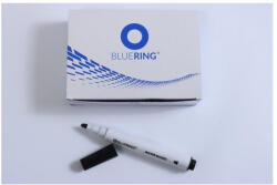 BLUERING Flipchart marker rostirón vizes vágott végű 1-4mm, Bluering® fekete (BR895547)