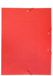 BLUERING Gumis mappa A4, műanyag Bluering® piros (EV5G02RO)