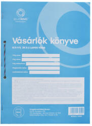 Bluering Vásárlók könyve A4, álló 25x2lapos B. 11-1/V/UJ Bluering® (NYOMTB111VUJ) - irodaszerpiac