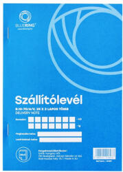 Bluering Szállítólevél A5, 25x3 lapos B. 10-70/A/V Bluering® (NYOMTB1070V3S) - irodaszerpiac