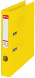 Esselte Iratrendező A4, 5cm, PP élvédő sínnel, Esselte Standard Vivida sárga (35692) - irodaszerpiac