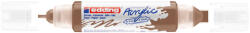 edding Akril marker 2-3mm, és 5-10mm, 3D kétvégű Edding 5400 mogyoró (36532) - irodaszerpiac