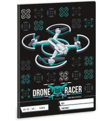 Ars Una Füzet iskolai A5, 32lap, sima 20-32 Ars Una DRONE RACER (5131) 22 10db/csomag (55506)