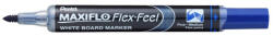 Pentel Táblamarker 1-5mm, hajlékony hegyű Pentel Maxiflo Flex Feel kék (MWL5SBFCX) - irodaszerpiac
