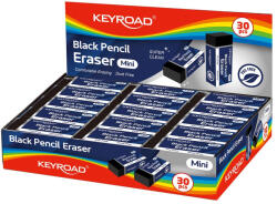 Keyroad Radír, 30 db/display, Keyroad Tec Black, fekete (54294) - irodaszerpiac