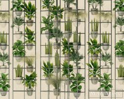 AS Creation Walls by Patel 3 DD122088 bézs PLANT SHOP 2 digitális panel (DD122088)