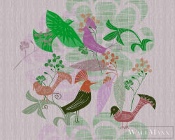 AS Creation Walls by Patel 3 DD122448 zöld BIRDLAND 2 digitális panel (DD122448)