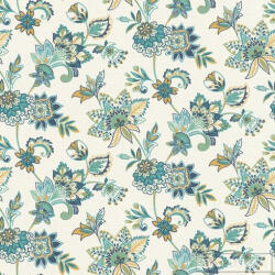 Rasch Salsa 2023 466737 kék grafikus fleurs perses tapéta (466737)