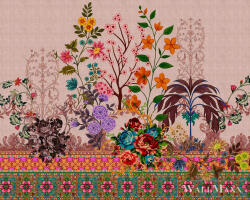 AS Creation Walls by Patel 3 DD121848 rózsaszín oriental garde 4 digitális panel (DD121848)