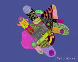 AS Creation Walls by Patel 3 dd121924 kék LOONEYLAND 2 digitális panel (dd121924)