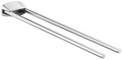 KEUCO City. 2 - Dupla törülközőtartó, 43 cm hosszú, krómozott 02718010000 (02718010000)