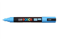 Dekormarker 1, 8-2, 5mm, Uni Posca PC-5M világoskék (2UPC5MVK)