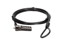 Conceptronic Notebook Kábelzár - CUSTODIO01BS (Számzáras, Standard Lock Slot, 1, 8m) (CUSTODIO01BS) - wincity