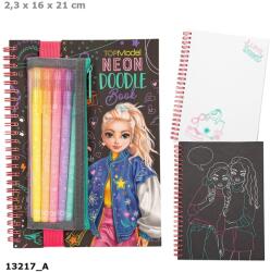 TOPModel Neon Doodle Kifestőkönyv Írószerrel