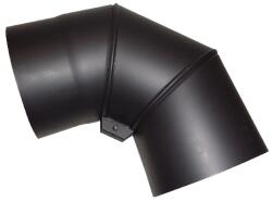 Eurometal Állítható füstcsőkönyök 150 mm/90°, 1, 5 mm, fekete (MA654435)