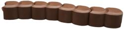 Prosperplast Palánk HAPPY GRASS 7cm x 3, 1m, barna (24 db) (PRIHAP1-R222)