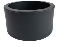  Átmeneti idom 150/180 mm (h. 80 mm), vastag falú 2 mm, fekete (PXPRZ150/180)