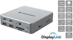 Conceptronic Notebook Dokkoló - DONN25G (USB-C to HDMI/DP/USB-C PD/USB-A/SD/TF/RJ45/Audio) (DONN25G) - firstshop