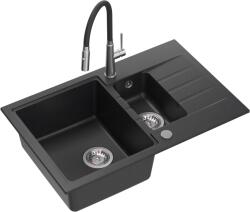 Quadron Peter chiuveta cu baterie negru/oțel HCQP57850CZK_3922505BSBL (HCQP57850CZK3922505BSBL)