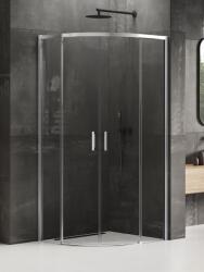 NEW TRENDY Prime cabină de duș 80x80 cm semicircular crom luciu/sticlă transparentă K-3554 (K3554)