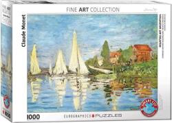 EUROGRAPHICS 1000 db-os puzzle - Regattas at Argenteuil, Monet (6000-6040) (6000-6040)