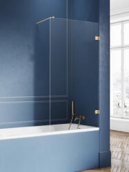 New Trendy Avexa Gold Brushed paravan cadă 90 cm o piesă auriu periat/sticlă transparentă EXK-2008-WP (EXK2008WP)