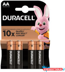 Duracell Basic Alkáli Ceruza Elem AA (MN1500) (1, 5V) B4 (DBAAB4)