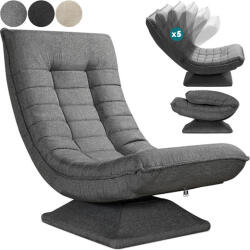 Casaria® Relaxációs fotel - szürke (109635)