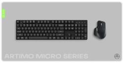 Artimo Desk Mat Micro Series prémium filc mikroszálas textil egérpad 80x40 cm, világos szürke (ARTIMO-MICRO-LIGHT)
