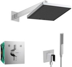Hansgrohe - Set de duș cu baterie încastrată, cu corp, 26x26 cm, crom SANI21HHH001 (SANI21HHH001)