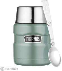 Thermos Termosz Termosz ételhez csészével és összecsukható kanállal, 470 ml, kacsatojás