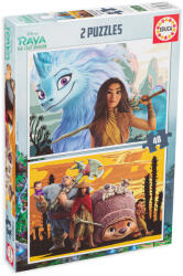Educa Puzzle Educa 2 in 1 - Raya si ultimul dragon (EDU18882) Puzzle