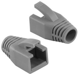 LogiLink RJ45 feszültségmentesítő védőburkolat, 8 mm, szürke, 50 db