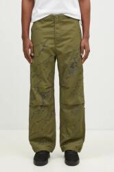 Maharishi pantaloni de bumbac Dpm: Sparse Bonsai Snopants culoarea verde, drept, 5340. OLIVE 9BYH-SPM11N_91X (5340.OLIVE)