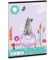 Ars Una Füzet ARS UNA A/5 32 lapos sima 20-32 Cute Animals-Kitten (53613684) - vectraline