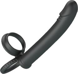 LyBaile Пенис приставка за Strap-on "MOSES BLACK" 13 см