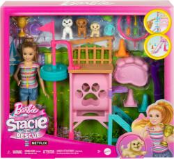 Mattel Set papusa cu 3 catelusi si accesorii, Barbie, Stacie to the Rescue, HRM10 Papusa Barbie