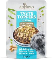 Applaws Dog Taste Toppers mártásban fehér hal, lazac, bab és lencse 6 x 85 g